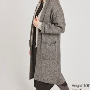 Uniqlo long tweed cardigan